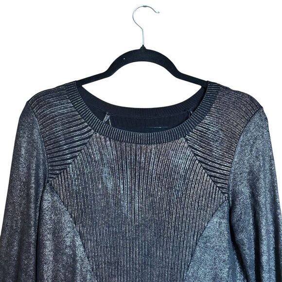 AllSaints Metallic Rib Sweater Womens 6 Multicolor Epea Jumper Pullover - Picture 2 of 9